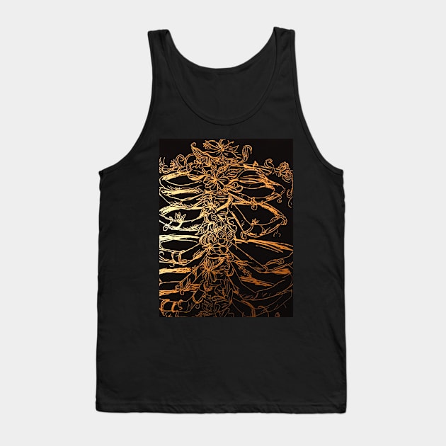 Xylophone Gold Tank Top by YaebaArts